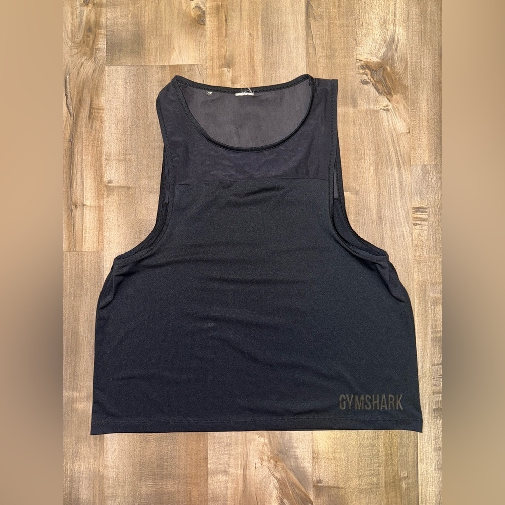 Gymshark Women’s Black Training Mesh Top Size Medium